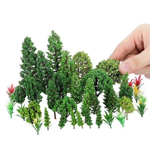 Tofficu 40 Stück Teiliges Miniaturbäume für Modellbau Realistische Mini Bäume mit Detaillierter Textur für Diorama Landschaft Zug Gartenmodell Vielseitig für DIY Micro Landschaften Tofficu 40 Stück Teiliges Miniaturbäume für Modellbau Realistische Mini Bäume mit Detaillierter Textur für Diorama Landschaft Zug Gartenmodell Vielseitig für DIY Micro Landschaften von Tofficu