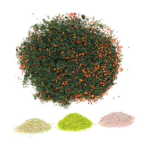 Tofficu 4Er-Packung Sandbox-Modellierung Diorama Modellbaum Materialien DIY Modellbau Landschafts Modell Modellbau Foliage Miniaturlandschaftsstreuung Mini künstliches Laub Plastik von Tofficu