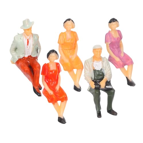 Tofficu 5 Stück Maßstab Sitzende Handbemalt Realistische Miniatur Menschen Modell für Dioramen Architektur Landschaft Tofficu 5 Stück Maßstab Sitzende Handbemalt Realistische Miniatur Menschen Modell für Dioramen Architektur Landschaft von Tofficu