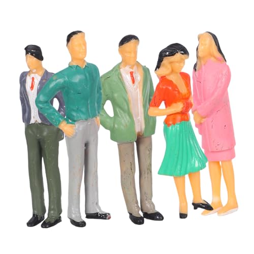Tofficu 5 Stück Miniatur Figuren aus Langlebigem Farbenfrohe Stehende Modellbau Menschen für Architektur Modelleisenbahn und Diorama Detailreich Gestaltet für Realistische Szenen Tofficu 5 Stück Miniatur Figuren aus Langlebigem Farbenfrohe Stehende Modellbau Menschen für Architektur Modelleisenbahn und Diorama Detailreich Gestaltet für Realistische Szenen von Tofficu