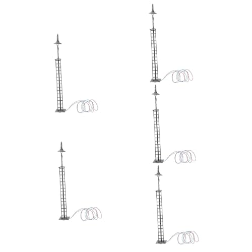 Tofficu 5St modellbahn Lichter Pflanzentopfverzierungen Simulations-Eisenbahnlampe ampelschirm Miniatures scheibengardinen Modelle sandtisch DIY Materialien Miniatur-Eisenbahnlicht klein von Tofficu