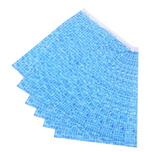 Tofficu 6 Stück Teiliges Realistischer Wasserwellen Aufkleber mit Selbstklebender Rückseite für DIY Bastelprojekte Modellbau Seenlandschaft Flussoberflächen Effektpapier Geeignet für von Tofficu