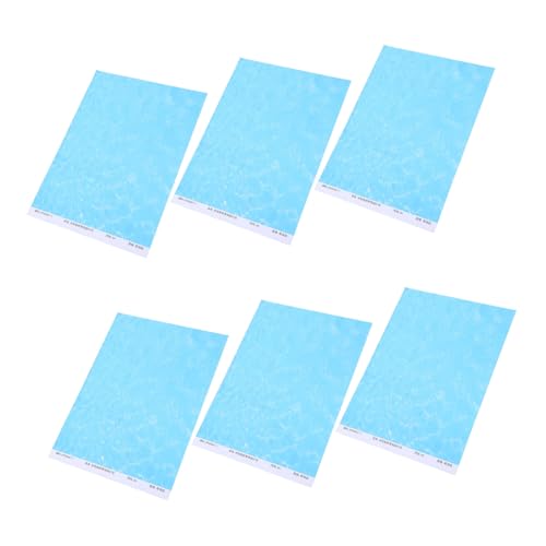 Tofficu 6 Stück Teiliges Wasserwellen Sticker für Modellbau Ultradünne Flexible Wasseroberflächen Folien mit Realistischem Flussmuster für Puppenhäuser Modelleisenbahnen und von Tofficu