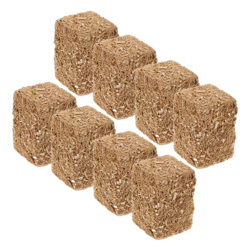 Tofficu 8 Stück Heuhaufen Modell Ornamente Garten Heuhaufen Gartendekorationen Kleine Requisiten Szene Schmuck Dekorative Heuhaufenballen Modell Party Schmuck Gefälschtes von Tofficu