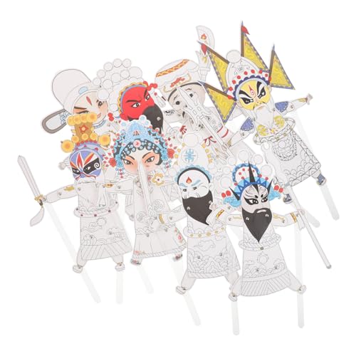 Tofficu 8 Stück Teiliges DIY Kit für Chinesische Traditionelle Handpuppen Gestalte Eigenen Schattenpuppen für Kreative Familienaktivitäten Kulturelle Bildung und Interaktive Feste Tofficu 8 Stück Teiliges DIY Kit für Chinesische Traditionelle Handpuppen Gestalte Eigenen Schattenpuppen für Kreative Familienaktivitäten Kulturelle Bildung und Interaktive Feste von Tofficu