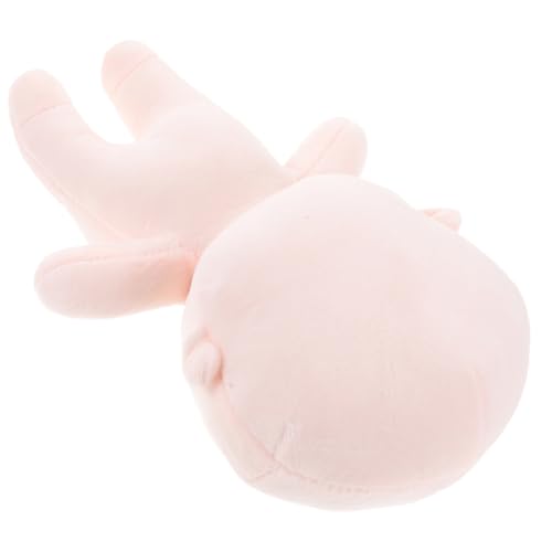 Tofficu Adorable Blank Humanoid Plüschpuppe mit Glatter Oberfläche Verschleißfestes Puppenfigur Körpermodell Leicht Sicher für DIY Kinderbasteln und Fantasievolles Ankleidespiel von Tofficu