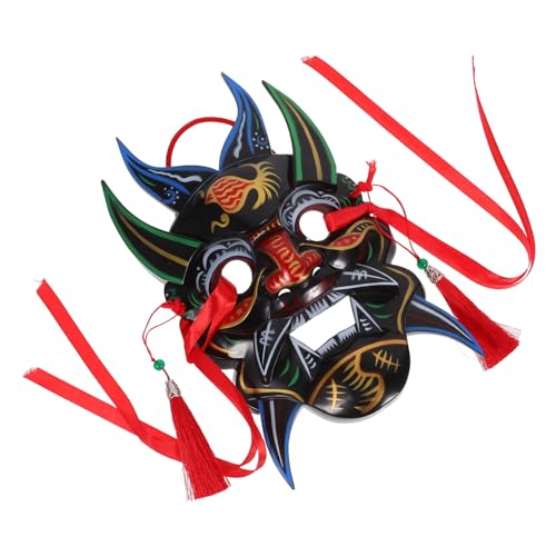 Tofficu Handbemalte Tempel Fair Maske Bunte Cosplay Maske für Karneval Maskenball und Partys Leichte und Bequeme Dekoration für Veranstaltungen und Wände Tofficu Handbemalte Tempel Fair Maske Bunte Cosplay Maske für Karneval Maskenball und Partys Leichte und Bequeme Dekoration für Veranstaltungen und Wände von Tofficu