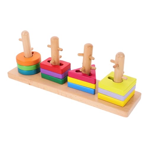 Tofficu Holzform Puzzlespiel Teiliges Set aus Buchenholz Geometrische Lernbausteine für Kleinkinder Farbige Kognitive Bausteine Kreativität und Motorischen Fähigkeiten Tofficu Holzform Puzzlespiel Teiliges Set aus Buchenholz Geometrische Lernbausteine für Kleinkinder Farbige Kognitive Bausteine Kreativität und Motorischen Fähigkeiten von Tofficu