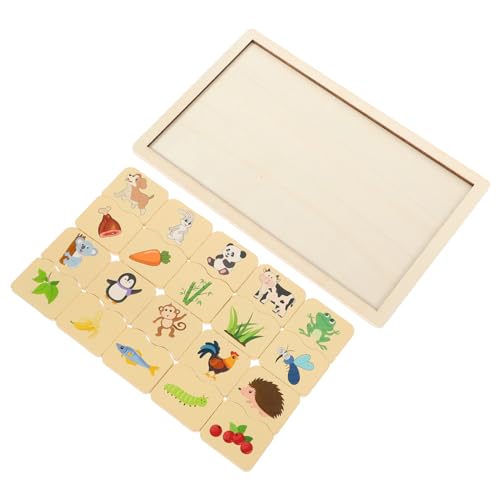 Tofficu Holzpuzzle für Kleinkinder Montessori Lernspielzeug Tier Pädagogisches Holzspielzeug Fördert Kognitive Entwicklung Gedächtnis und Logisches Geeignet für Frühe Gehirnförderung von Tofficu