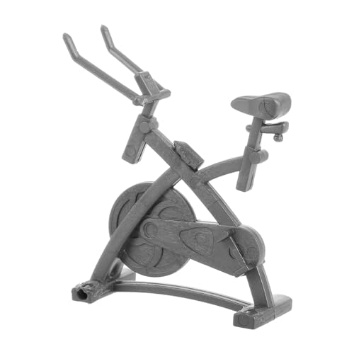 Tofficu Maßstab Handgefertigt Realistisches Mini Fitnessbike Puppenhaus Dekoration Vielseitiges Sportornament Für Schreibtisch Regal Büro Zuhause von Tofficu
