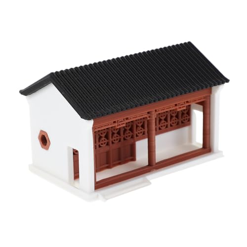 Tofficu Miniatur Chinesisches Haus Modell mit Traditioneller Architektur Detaillierte Miniaturfigur für Bonsai Dekoration Aquarium Dekoration DIY Mikro-Landschaft Robust und Kulturell von Tofficu