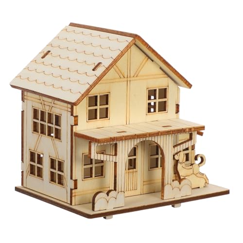 Tofficu Miniatur Holzhaus Bausatz Puzzle Holzmodell Bauen DIY Kreativset mit LED Licht für Feinmotorik Logisches Denken und Raumvorstellung Handgefertigte Dekoration für Wohnzimmer und Tofficu Miniatur Holzhaus Bausatz Puzzle Holzmodell Bauen DIY Kreativset mit LED Licht für Feinmotorik Logisches Denken und Raumvorstellung Handgefertigte Dekoration für Wohnzimmer und von Tofficu