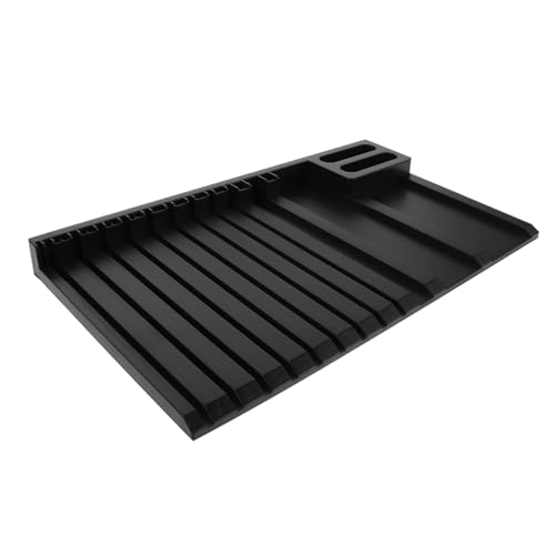 Tofficu Modulares Modellbauregalsystem aus Robustem mit Trennwänden Platzsparender Hobby- und Werkzeugständer für Übersichtliche Aufbewahrung von Bausatzteilen und Actionfiguren für von Tofficu