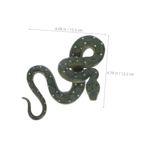 Tofficu Realistische Simulation Schlangenspielzeug aus Langlebigem Kunststoff Grüne Große Figur für Halloween Deko Praktische Scherzartikel zum Erschrecken von Vögeln und Eichhörnchen für Tofficu Realistische Simulation Schlangenspielzeug aus Langlebigem Kunststoff Grüne Große Figur für Halloween Deko Praktische Scherzartikel zum Erschrecken von Vögeln und Eichhörnchen für von Tofficu
