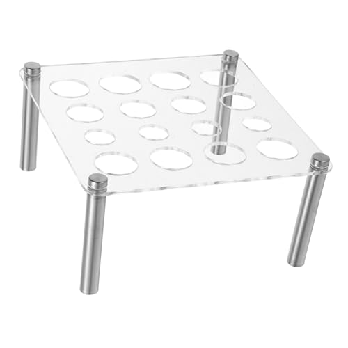 Tofficu Schachfigurenhalter Acryl mit Mehrfachöffnungen für DIY Harzformen Stabiler Schachbrett Organizer Moderner Displayständer zur Aufbewahrung und Präsentation von Schachfiguren von Tofficu