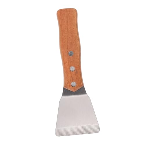 Tofficu Spachtel mit Langem Griff Ergonomischer Griff für Komfortables Rakel Folie Entfernen Robuster Griddle Scraper für Teppanyaki und Filmverklebung Langlebiges Werkzeug für Präzises von Tofficu