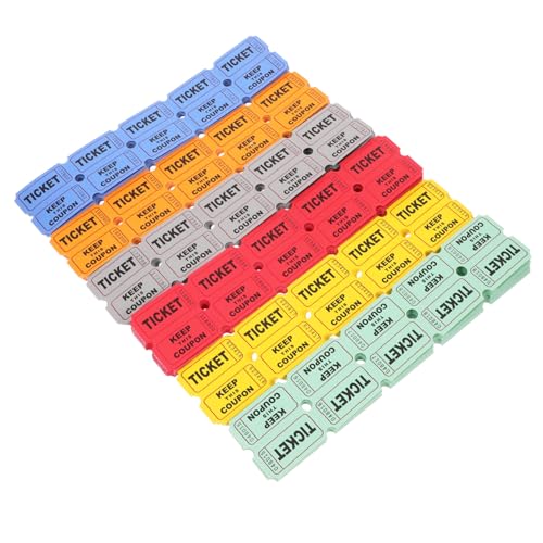 Tofficu Tombola-Ticket-Aufkleber 600 Stück Karnevals-tombola-Tickets Für Partys Unterhaltungsveranstaltungen Zubehör Papierticketrollen Tofficu Tombola-Ticket-Aufkleber 600 Stück Karnevals-tombola-Tickets Für Partys Unterhaltungsveranstaltungen Zubehör Papierticketrollen von Tofficu