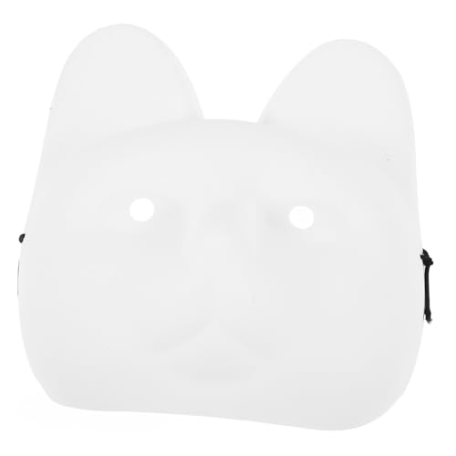 Tofficu tierische Halloween katzenmaske Selber Machen Maskenvorlage Katzenform Pore Maskerade Leere für Cosplay-Party DIY- für Cosplay-Party PVC Weiß von Tofficu