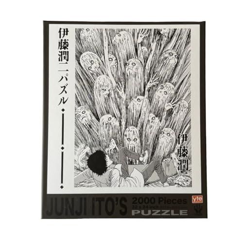 Junji Ito Glow in the Dark 2000 Teile Puzzle - Offizielles Horror Sammlerstück | Großes Puzzle mit bedruckter Box Verpackung | Japanischer Manga Merchandise von Together Plus