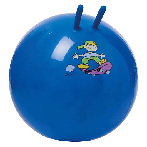 Togu Sprungball Super, blau, Hüpfball, Springball für Drinnen & Draußen, Fitness für Kinder, Hopperball von Togu