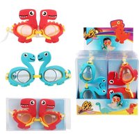 Tauchermaske Dinosaurier rot blau 2fach sortiert Tauchermaske Dinosaurier rot blau 2fach sortiert von Toi-Toys International