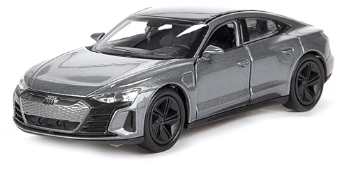 Audi RS E-tron GT Modellauto 12cm aus Metall mit Rückzugmotor Modell Auto Spielzeugauto 4-Varianten Welly 82 (Grau-Metallic) von Toi-Toys