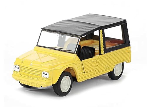 Citroen MEHARI 1968 Modellauto aus Metall mit Rückzugmotor Modell Auto Spielzeugauto Spielzeug Geschenk 4-Varianten Welly 16 (Gelb) von Toi-Toys