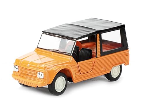 Citroen MEHARI 1968 Modellauto aus Metall mit Rückzugmotor Modell Auto Spielzeugauto Spielzeug Geschenk 4-Varianten Welly 16 (Orange) von Toi-Toys