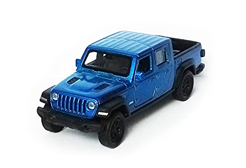 Jeep 2020 Gladiator FCA aus Metall Modellauto Modell Auto mit Rückzugmotor Spielzeugauto Welly 4-Varianten 46 (Blau-Metallic) von Toi-Toys