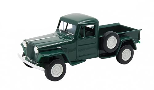Jeep Willys Pick-Up 1947 Modellauto 12cm Modell Auto Spielzeugauto Welly 4-Varianten 56 (Dunkelgrün) von Toi-Toys
