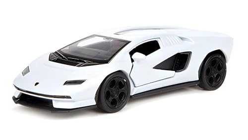 Lamborghini Countach LPI 800-4 Modellauto aus Metall mit Rückzugmotor Modell Auto Spielzeugauto Spielzeug Geschenk 4-Varianten Welly 05 (Weiss) von Toi-Toys