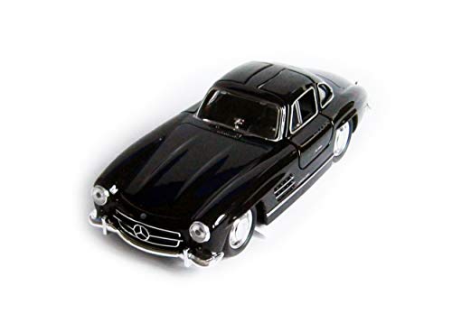 Mercedes-Benz 300SL Modellauto Welly Modell Metall Auto Kinder Geschenk 3-Varianten 23 (Schwarz) von Toi-Toys