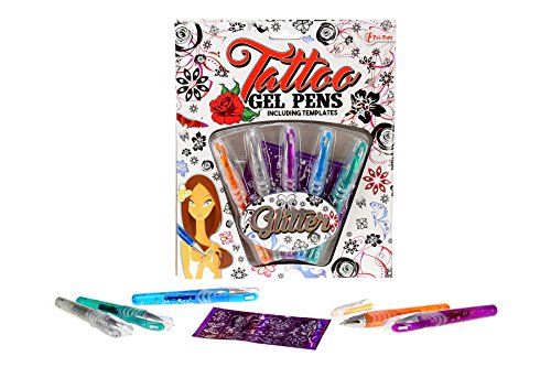 Toi-Toys 45622A Tattoo-Gelstifte, Karte Stifte, Mehrfarbig, 5 Stück (1er Pack) von Toi-Toys