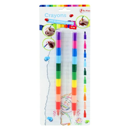 Toi-Toys - Buntstifte und Filzstifte, 46015A, mehrfarbig, 2 Stück (1 Stück) von Toi-Toys