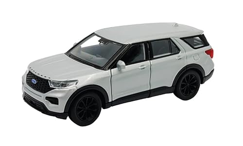 Toi-Toys Ford Explorer 2023 Modellauto 11,8cm Metall Modell Auto mit Rückzugmotor Spielzeugauto 4-Varianten 70 (Silber-Metallic) von Toi-Toys
