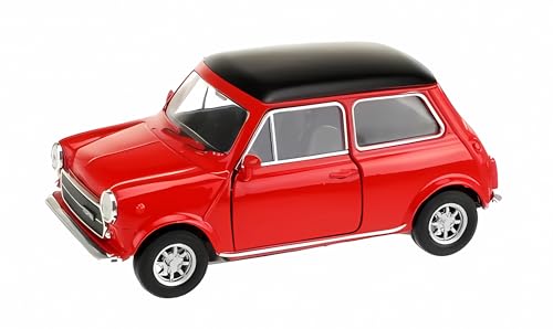 Toi-Toys MINI Cooper 1300 Modellauto 10,5cm mit Rückzugmotor aus Metall Modell Auto Spielzeugauto 4-Varianten 13 (Rot) von Toi-Toys