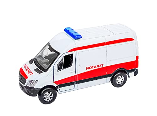 Toi-Toys Mercedes Benz Sprinter Notarzt Modellauto Metall Modell Auto Spielzeugauto 92 von Toi-Toys