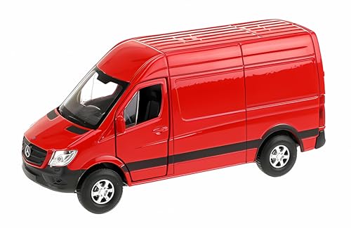 Toi-Toys Mercedes Benz Sprinter Panel Van Modellauto Metall Modell Auto Spielzeugauto Geschenk 4-Farben 88 (Rot) von Toi-Toys