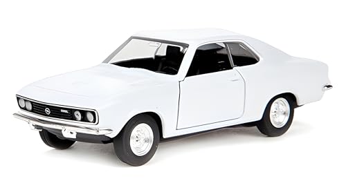 Toi-Toys OPEL Manta A 1970 Modellauto 12cm aus Metall mit Rückzugmotor Modell Auto Spielzeugauto 4-Varianten 51 (Weiss) von Toi-Toys
