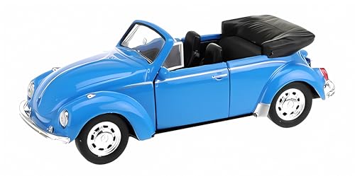 Toi-Toys Volkswagen Beetle Käfer VW Modellauto 4-Varianten Modell Auto Spielzeugauto 137 (Cabrio Blau) von Toi-Toys