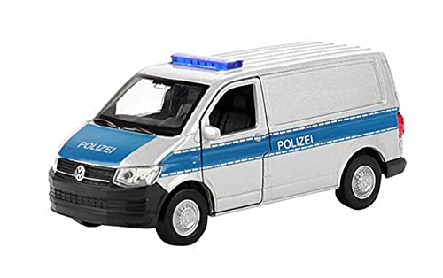 Toi-Toys Volkswagen Transporter T6 Van Polizei Bus VW Modell Modellauto Spielzeugauto 60 von Toi-Toys