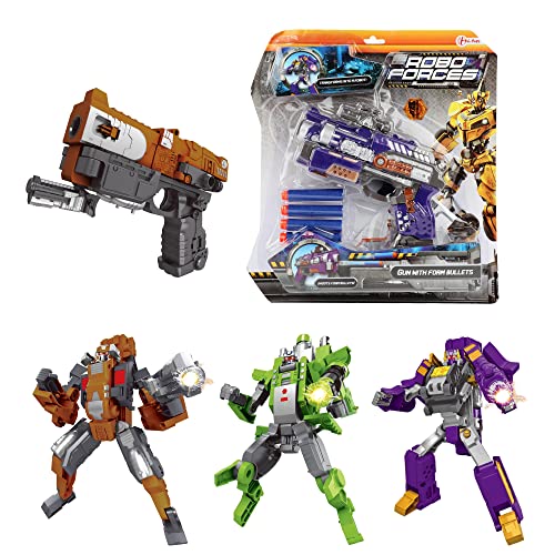 Toi-Toys - Gewehr, umbaubar in Roboter, 3 Verschiedene Roboter, 30176Z, Mehrfarbig von Toi-Toys