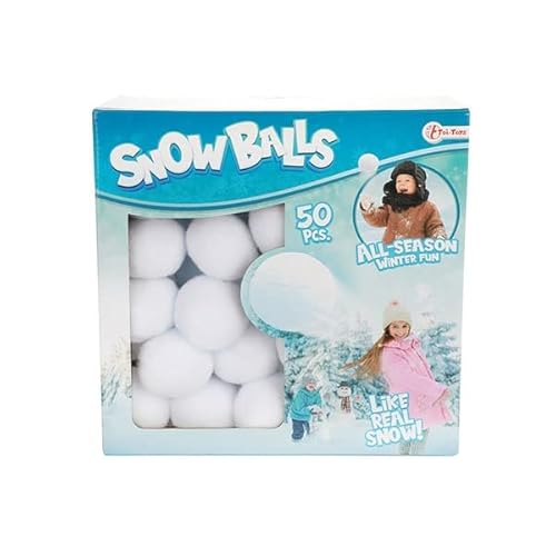 Super snow Bälle Ø 5 cm - 50 Stück in Box, nicht anwendbar, Spielzeugbälle, mehrfarbig (65255A) von Toi-Toys