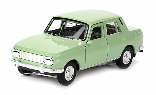 Wartburg 353 Modellauto 11,7cm aus Metall mit Rückzugmotor Modell Auto Spielzeugauto Spielzeug Welly 4-Varianten 31 (Grün) von Toi-Toys