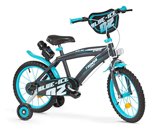 Kinderfahrrad Blue Ice 16 Zoll mit Stützrädern Trinkflasche 5-7 Jahre Kinderfahrrad Blue Ice 16 Zoll mit Stützrädern Trinkflasche 5-7 Jahre von Toimsa