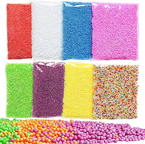 11 Pack Mini Styroporkugeln, Micro Slime Schaum Kugeln Perlen, Schleim-Perlen, Polystyrol-Schaumstoffkugeln, Perlen Sitzsackfüllung, für Schleim DIY Geschenkverpackungen, Valentinstag Deko 2-4MM 11 Pack Mini Styroporkugeln, Micro Slime Schaum Kugeln Perlen, Schleim-Perlen, Polystyrol-Schaumstoffkugeln, Perlen Sitzsackfüllung, für Schleim DIY Geschenkverpackungen, Valentinstag Deko 2-4MM von Tokaneit