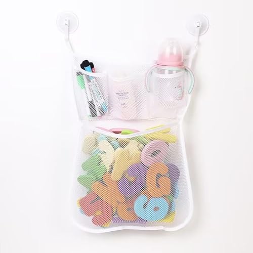 Spielzeugnetz Badewanne, Bad Spielzeug Netz, Badewannenspielzeug Aufbewahrung, Badewannen Spielzeug Aufbewahrungsnetz, mit Starker Saugnapfhaken, für Puppen-Toilettenartikel etc Spielzeugnetz Badewanne, Bad Spielzeug Netz, Badewannenspielzeug Aufbewahrung, Badewannen Spielzeug Aufbewahrungsnetz, mit Starker Saugnapfhaken, für Puppen-Toilettenartikel etc von Tokaneit