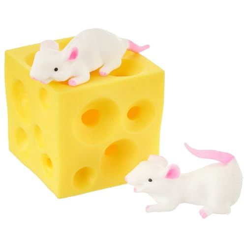 Squishes Toys,Cute Mice Squeeze Toys,Realistisches Käse Quetschspielzeug,Tierquellspielzeug,Käsemaus Quetschspielzeug,Kindermaus Käse Stressball Spielzeug,Sinnesspielzeug für Kinder Tokaneit Squishes Toys,Cute Mice Squeeze Toys,Realistisches Käse Quetschspielzeug,Tierquellspielzeug,Käsemaus Quetschspielzeug,Kindermaus Käse Stressball Spielzeug,Sinnesspielzeug für Kinder Tokaneit von Tokaneit