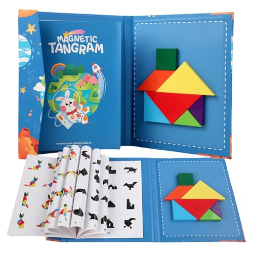 Tangram Magnetisches Spiel aus Kinder, Geometrische Formen, Pädagogisches Spielzeug Geschenk, 96 Muster, Die Zueinander Passen Tangram Magnetisches Spiel aus Kinder, Geometrische Formen, Pädagogisches Spielzeug Geschenk, 96 Muster, Die Zueinander Passen von Tokaneit