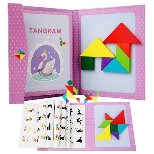 Tangram Magnetisches Spiel aus Kinder, Geometrische Formen, Pädagogisches Spielzeug Geschenk, 96 Muster, Die Zueinander Passen Tangram Magnetisches Spiel aus Kinder, Geometrische Formen, Pädagogisches Spielzeug Geschenk, 96 Muster, Die Zueinander Passen von Tokaneit